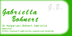 gabriella bohnert business card